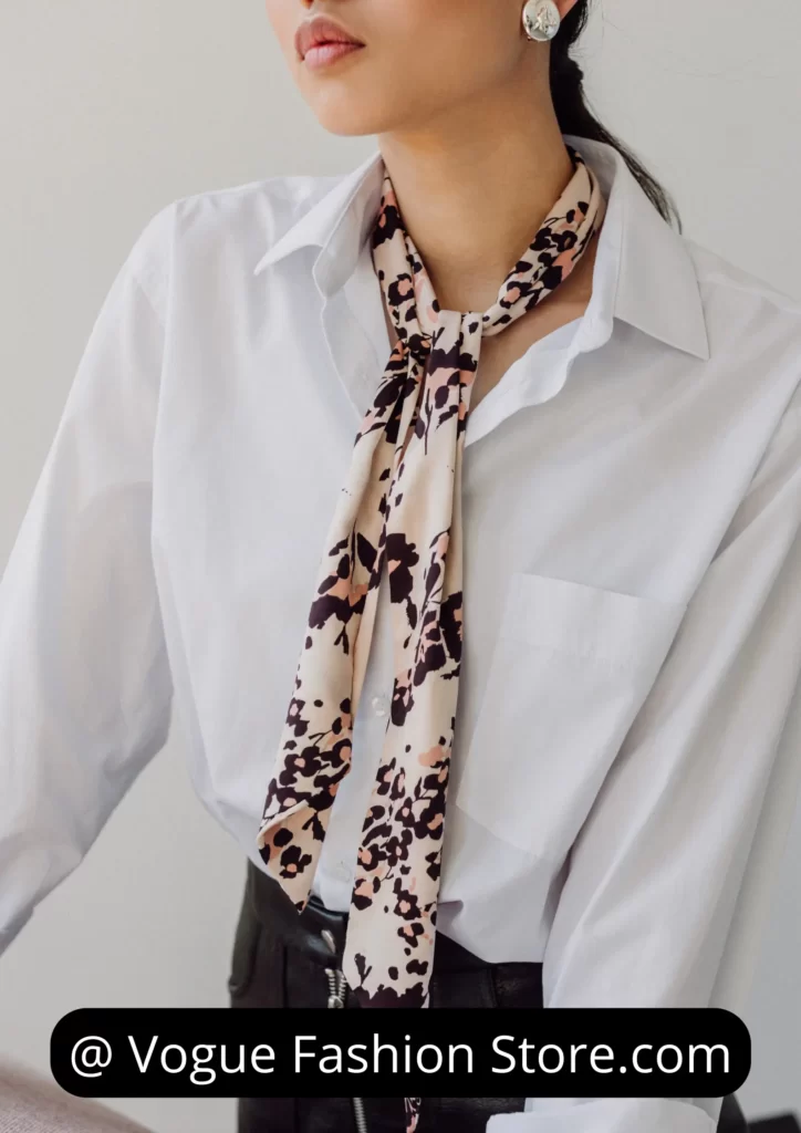 front tie scarf