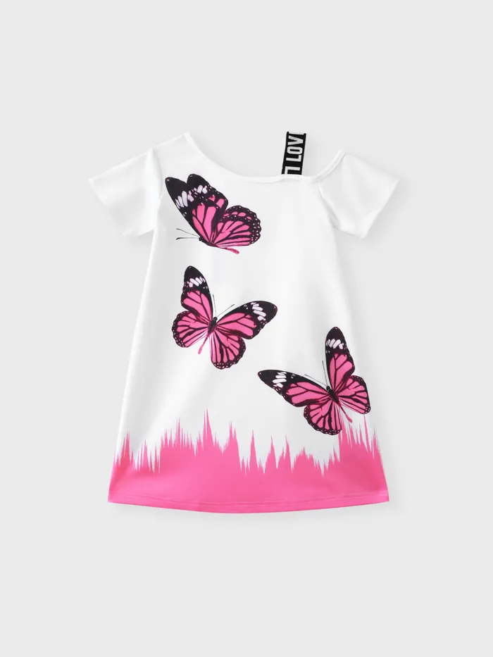 Butterfly Short-Sleeve Dress for kids